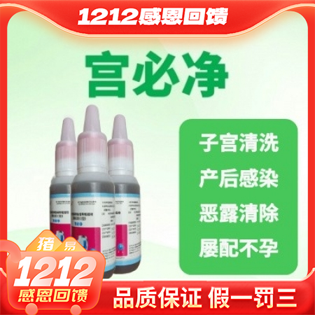 【鼎合牧高】宫必净100ml母猪保健清宫炎症感染子宫炎净流脓难产胎衣不下发情促孕鱼腥草益母原猪易自营