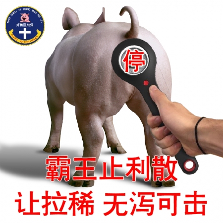 【和牧好兽医】霸王止利散，白头翁黄利白利红利消化不良拉稀腹泻仔猪肠炎九仔康断奶小猪腹泻止痢散 