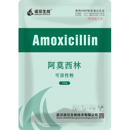 【玺玥动保】5%阿莫西林可溶性粉 100g 抗菌消炎呼吸道母猪保健产后消炎黄白痢链球菌
