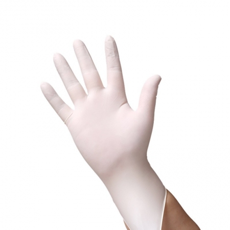  【清汐】医用检查一次性乳胶手套兽用乳胶 PVC手套 无粉手套采精手套独立包装100只