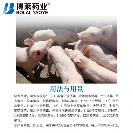【博莱药业】过硫酸氢钾复合物粉兽用消毒药养殖场猪圈猪牛羊兽药