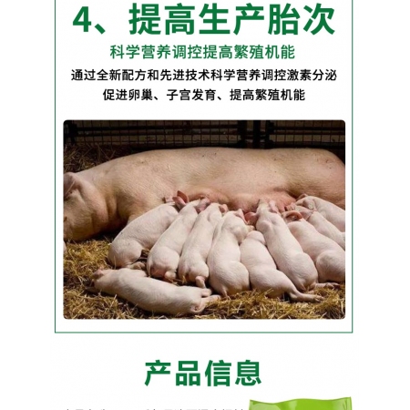 【元宵大促】4%后备母猪预混合饲料 高蛋白维生素E猪妈妈的选择
