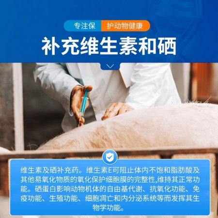 【中龍神力】亞硒酸鈉維生素E注射液 豬牛羊不孕幼畜白肌病癱軟ve 獸藥可追溯