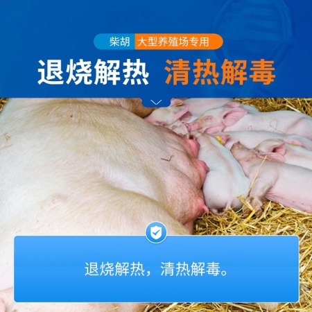 【中龍神力】柴胡注射液10ml*10支，清熱解毒，感冒發(fā)燒，可稀釋頭孢，國(guó)標(biāo)獸藥
