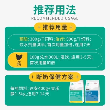 【回盛生物】達(dá)安500g 62.5%復(fù)方磺胺氯達(dá)嗪鈉粉 畜禽巴氏桿菌大腸桿菌弓形體鏈球菌感染