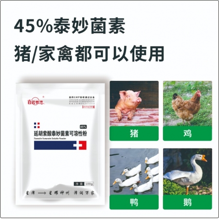 【白云牧港】兽药45%延胡索酸泰妙菌素兽用猪用兽药大全支原体呼吸道