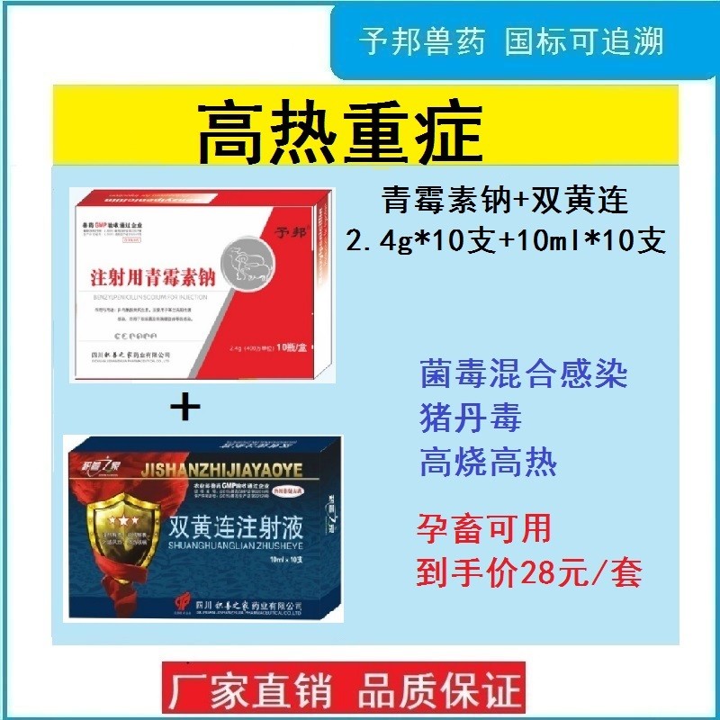 予邦獸藥高熱重癥副豬嗜血桿菌病鏈球菌病病毒細菌高燒高熱