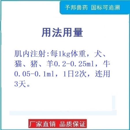 予邦獸藥大蒜苦參注射液豬牛羊狗貓拉稀腹瀉黃白痢清熱解毒腸炎