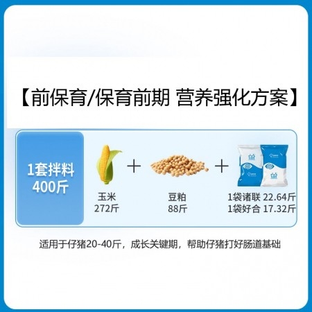 高端保育料 小豬料 乳豬料 適用于20-40斤,，營養(yǎng)強化方案 增重快毛色好 賣仔豬/外三元品種優(yōu)選