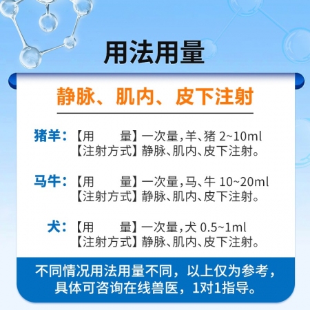 【中龍神力】樟腦磺酸鈉注射液 呼吸興奮劑 可刺激呼吸中樞，使呼吸興奮 10ml×10支/盒