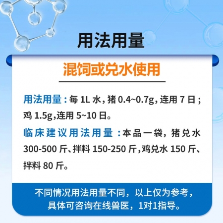 【中龍神力】鹽酸林可霉素可溶性粉 獸藥豬藥雞藥禽支原體呼吸道腸道可溶性粉