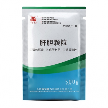 【中龍神力】肝膽顆粒500g/袋獸用保肝護腎獸藥通腎豬牛羊用正品