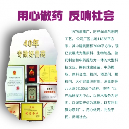 【牧之晨】乙酰甲喹注射液獸用10ml*5支/盒抗菌藥 用于密螺旋體所致的痢疾 ，細菌性腸炎