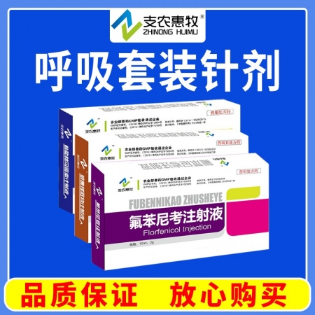 【支農惠牧】呼吸道套裝氟苯尼考注射液林可霉素注射液鹽酸林可 銀黃