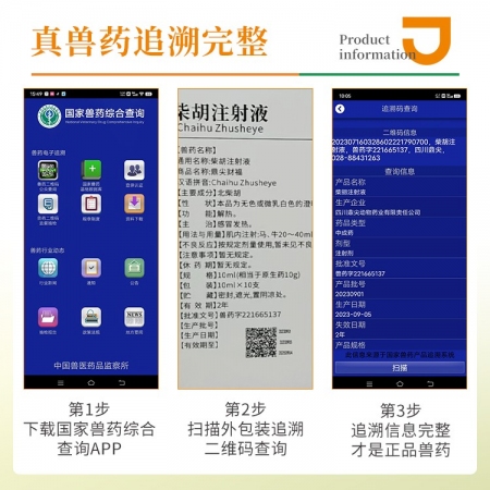 【豬大夫】柴胡注射液，清熱解毒，感冒發燒，可稀釋頭孢
