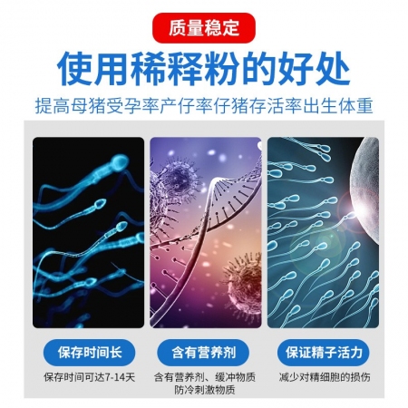 豬博士精液稀釋粉豬用懸浮豬精稀釋粉豬精營養(yǎng)粉稀釋液獸用受精粉