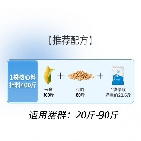 保育料/乳豬料 推薦20-90斤 對標三七料 配料成本更低 長勢快/高蛋白/拉長骨架【諸聯好合】