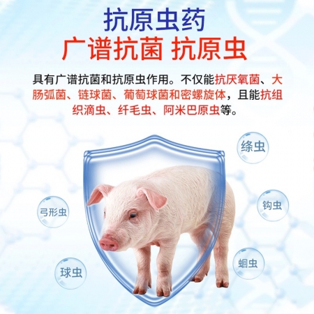 【正格農牧】育隆20%地美硝唑獸用抗毛滴蟲原蟲雞鴨鵝驅蟲藥豬回腸炎疾痢獸藥