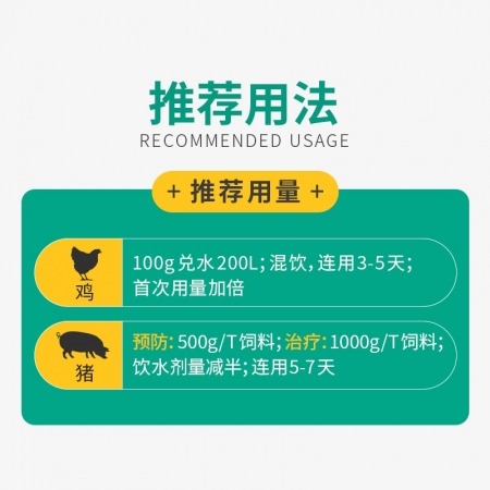 回盛生物 盛美觀 復方磺胺間甲氧嘧啶鈉可溶性粉豬禽呼吸道獸用藥