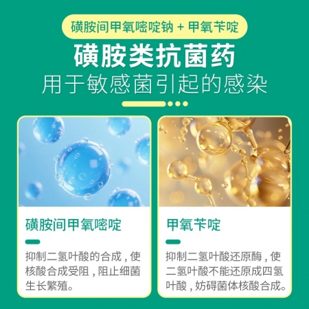 回盛生物 盛美觀 復方磺胺間甲氧嘧啶鈉可溶性粉豬禽呼吸道獸用藥