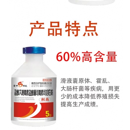 【盛世騰龍】利高鹽酸大觀林可霉素禽藥雞藥滑囊炎支原體咳嗽氣喘氣囊炎呼吸道