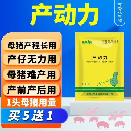 【金葵花】產動力100g袋，適用母豬產程過長難產下豬慢生產無力母豬保健增加母豬產...