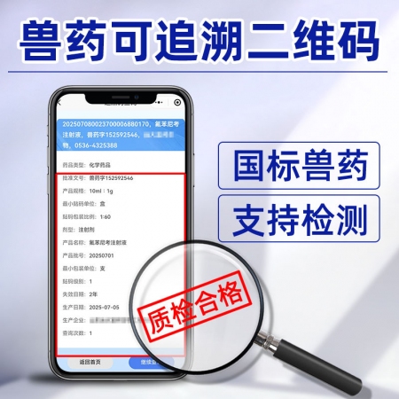 【吉博士】10%氟苯尼考注射液針劑 呼吸道 胸膜肺炎 白痢 傷寒