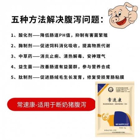 【九天生物】常速康150g/袋，適用于斷奶豬拉稀腹瀉黃白痢換料應激拉稀套餐