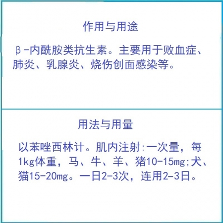 予邦獸藥 1g注射用苯唑西林鈉 肺炎 乳腺炎 敗血癥 創(chuàng)面感染 細(xì)菌感染