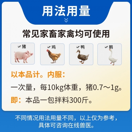 【豬大夫】500g阿苯達(dá)唑伊維菌素粉 獸用 體內(nèi)外驅(qū)蟲線蟲跳蚤吸蟲