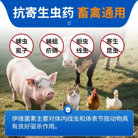 【豬大夫】伊維菌素片100片獸用驅蟲藥豬羊絳蟲線蟲螨蟲殺蟲藥蠕蟲