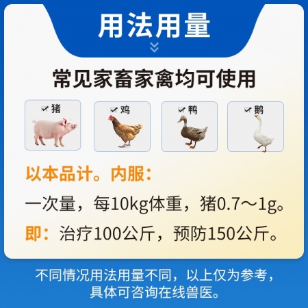  【豬大夫】100g阿苯達唑伊維菌素粉 體內外驅蟲畜禽通用孕畜可用線蟲吸蟲絳蟲螨蟲可拌料兌水