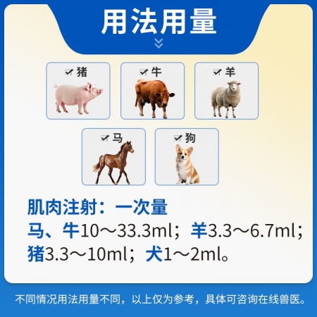 【豬大夫】安乃近注射液 解熱鎮(zhèn)痛抗炎退燒藥關(guān)節(jié)炎止疼藥仔豬鏈球菌發(fā)燒