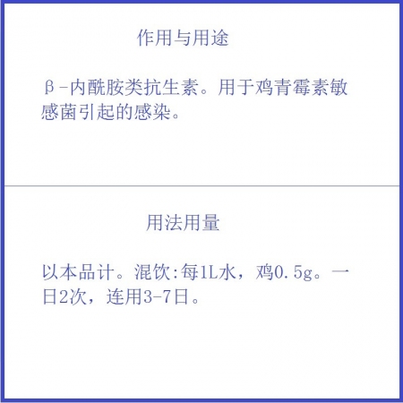 【予邦】10%復(fù)方阿莫西林粉500g 獸用獸藥 國標可追溯 廣譜抗菌抗生素抗菌細菌感染