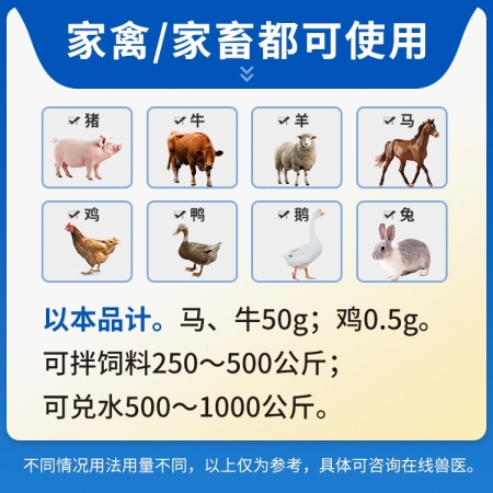 【豬大夫】板青顆粒500g 獸用 豬牛羊雞呼吸道清熱解毒感冒咳嗽