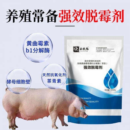 【九天生物】强效脱霉剂1000g/袋 母猪用生物型脱霉剂玉米饲料双效脱霉剂吸附分解孕畜可用饲料添加剂