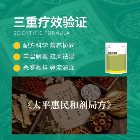 【回盛生物】荆防败毒散500g 风寒感冒流感发烧咳嗽咳喘 防治猪高热圆环伪狂犬蓝耳中药兽药
