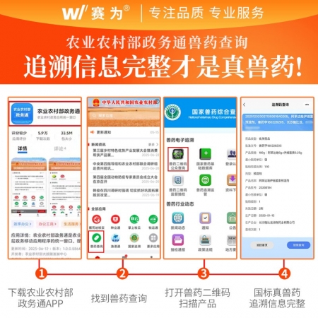 【赛为】猪体内外驱虫药兽用阿苯达唑伊维菌素预混剂1000g线虫吸虫绦虫内外一体打虫药