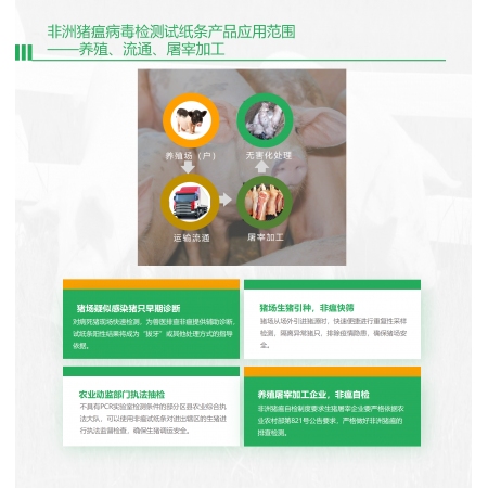 恒奥官方自营买10送2非瘟快速检测卡兽药批文养猪场专用猪场自检