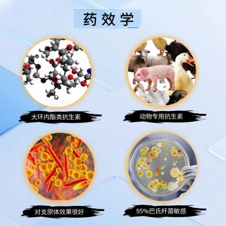【宜生源】20%替米考星预混剂500g 微囊包被不苦不涩不伤胃高含量拌料1千斤蓝耳圆环母猪净化支原体