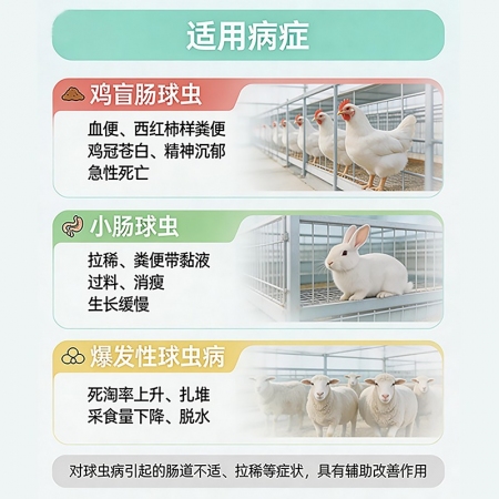 【正格农牧】育隆30%磺胺氯吡嗪钠兽用鸡鸭鹅盲肠球虫药三字球虫粉猪牛羊驱虫