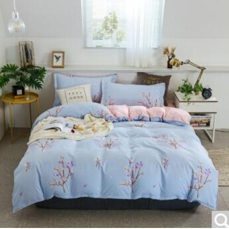 北极绒 床品家纺 舒适活性印花亲肤床单被套四件套1.5/1.8米床 被套200*230cm 书香年华