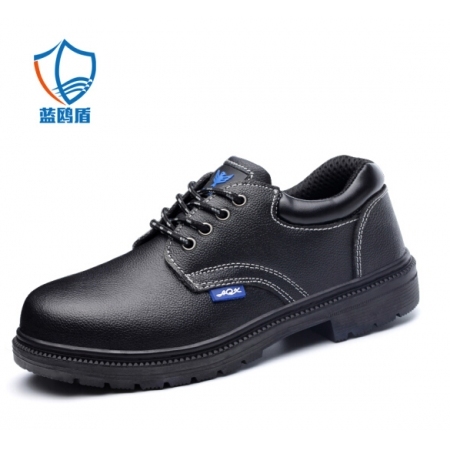 蓝鸥盾劳保鞋男防砸防刺穿LA劳安认证钢包头钢底板牛皮耐磨功能轻便工作鞋防护005...