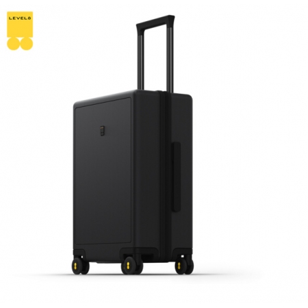 地平线8号（LEVEL8）行李箱旅行箱登机箱20英寸德国拜耳PC箱体男女拉杆箱 黑色（锤科出品）