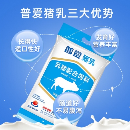 普爱猪乳5包特惠装奶猪高蛋白高营养高吸收快不结块初生乳奶粉猪工厂直发