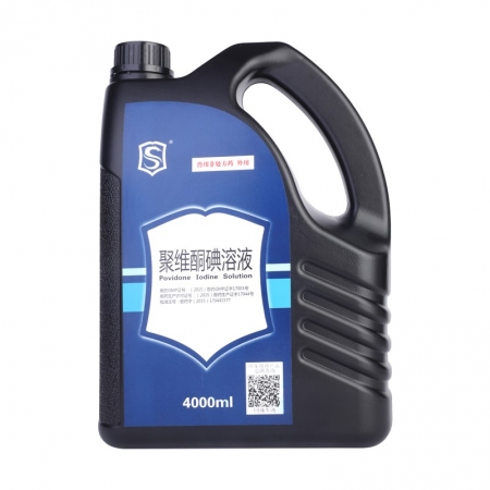 【施比龙】 聚维酮碘溶液 4L 消毒防腐药物，用于手术部位、皮肤黏膜消毒