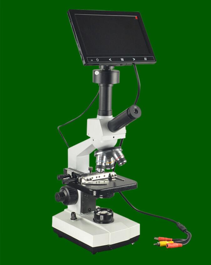 约克york7寸屏幕显微镜视屏显微镜高清640倍光学显微镜640x640倍带